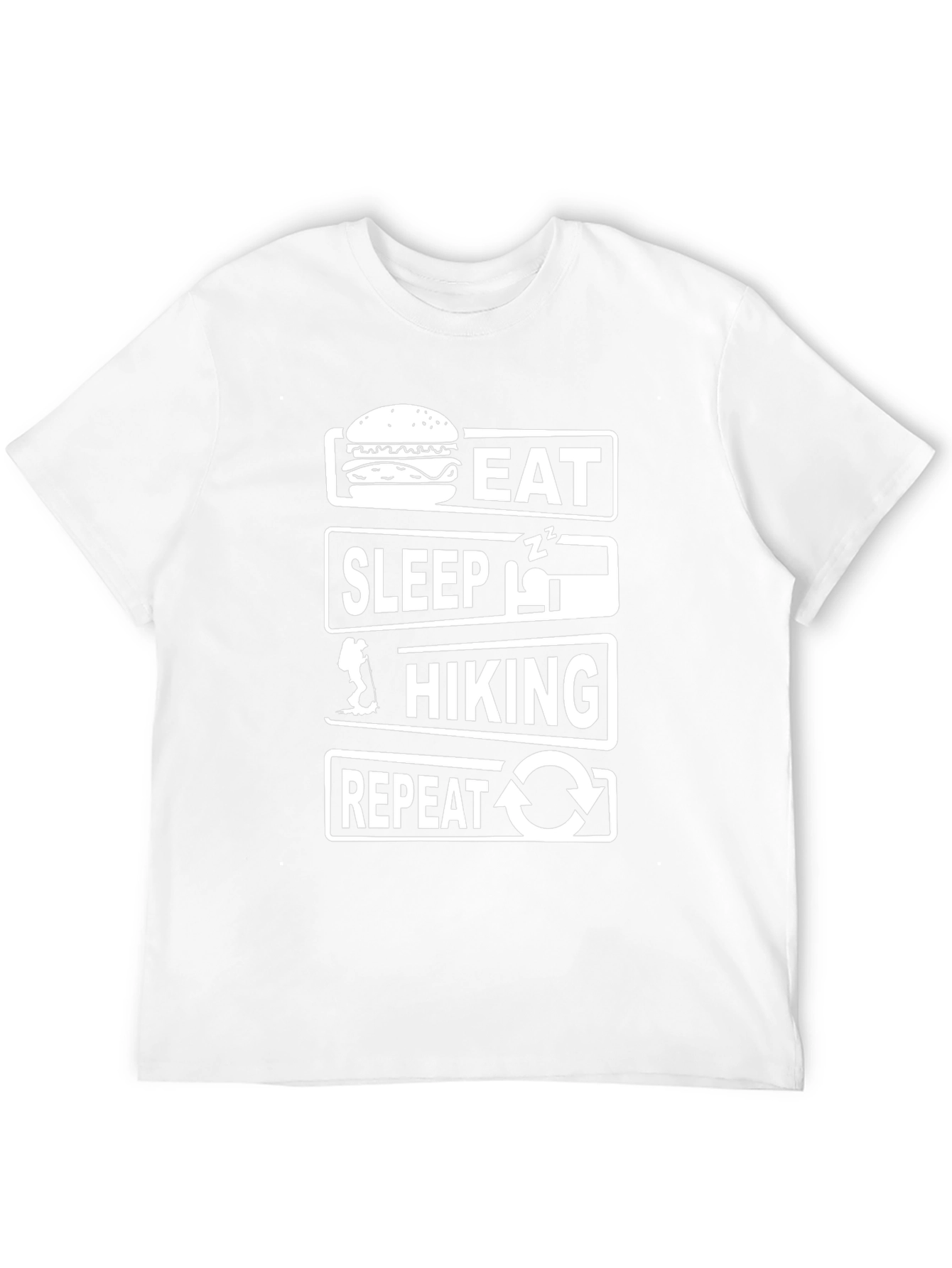 Eat Sleep Hike Repeat T-Shirt - Black