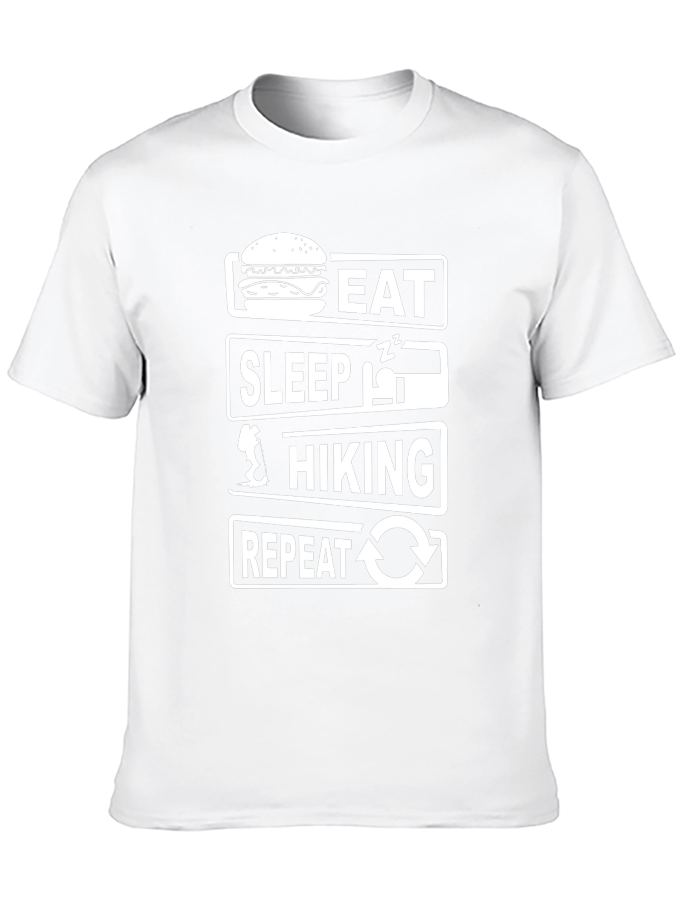 Eat Sleep Hike Repeat T-Shirt - Black