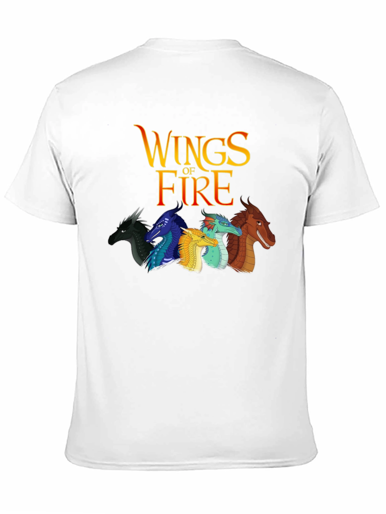 Wings of Fire Black T-Shirt Dragon Graphic