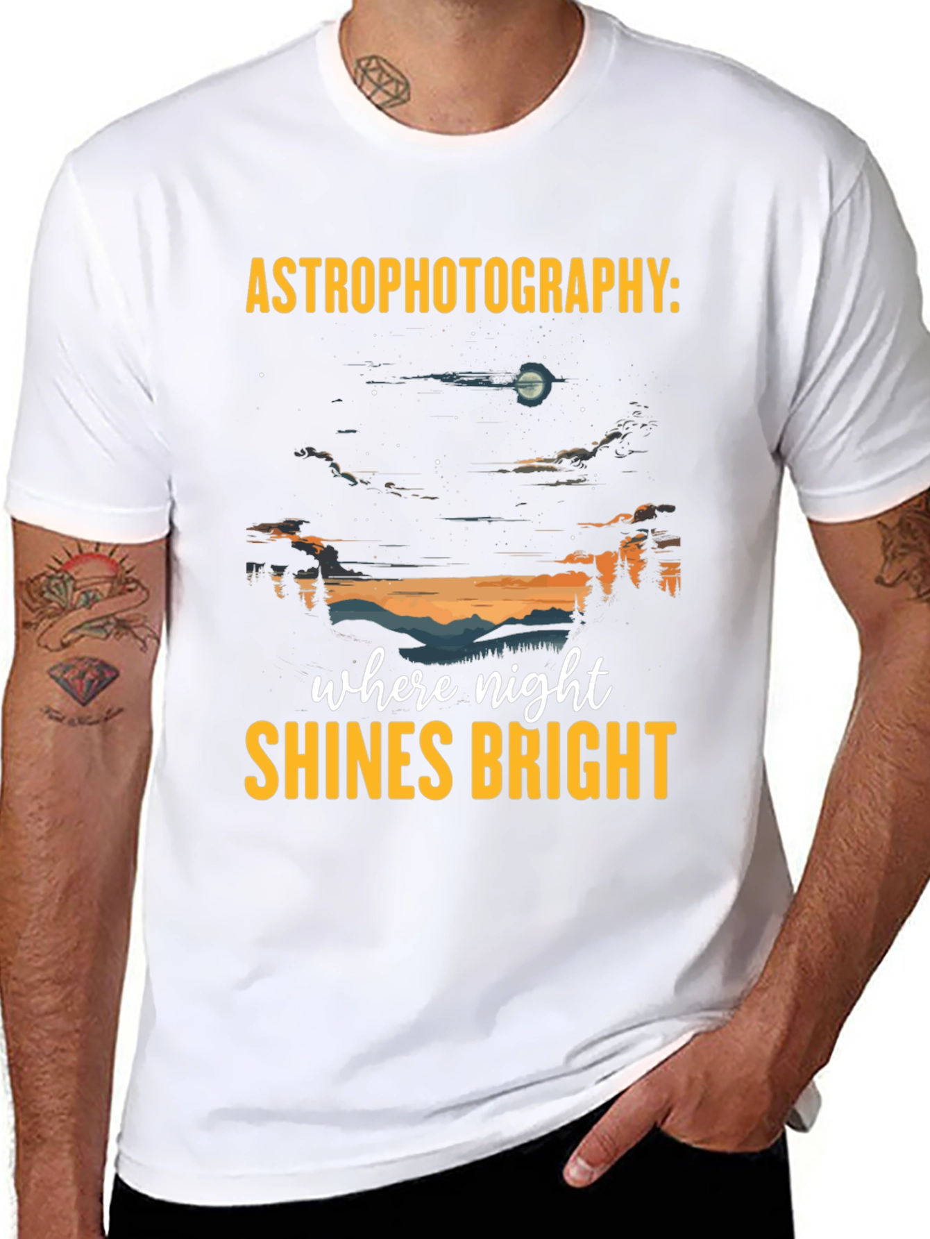 Astrophotography T-Shirt: Night Sky Graphic Tee