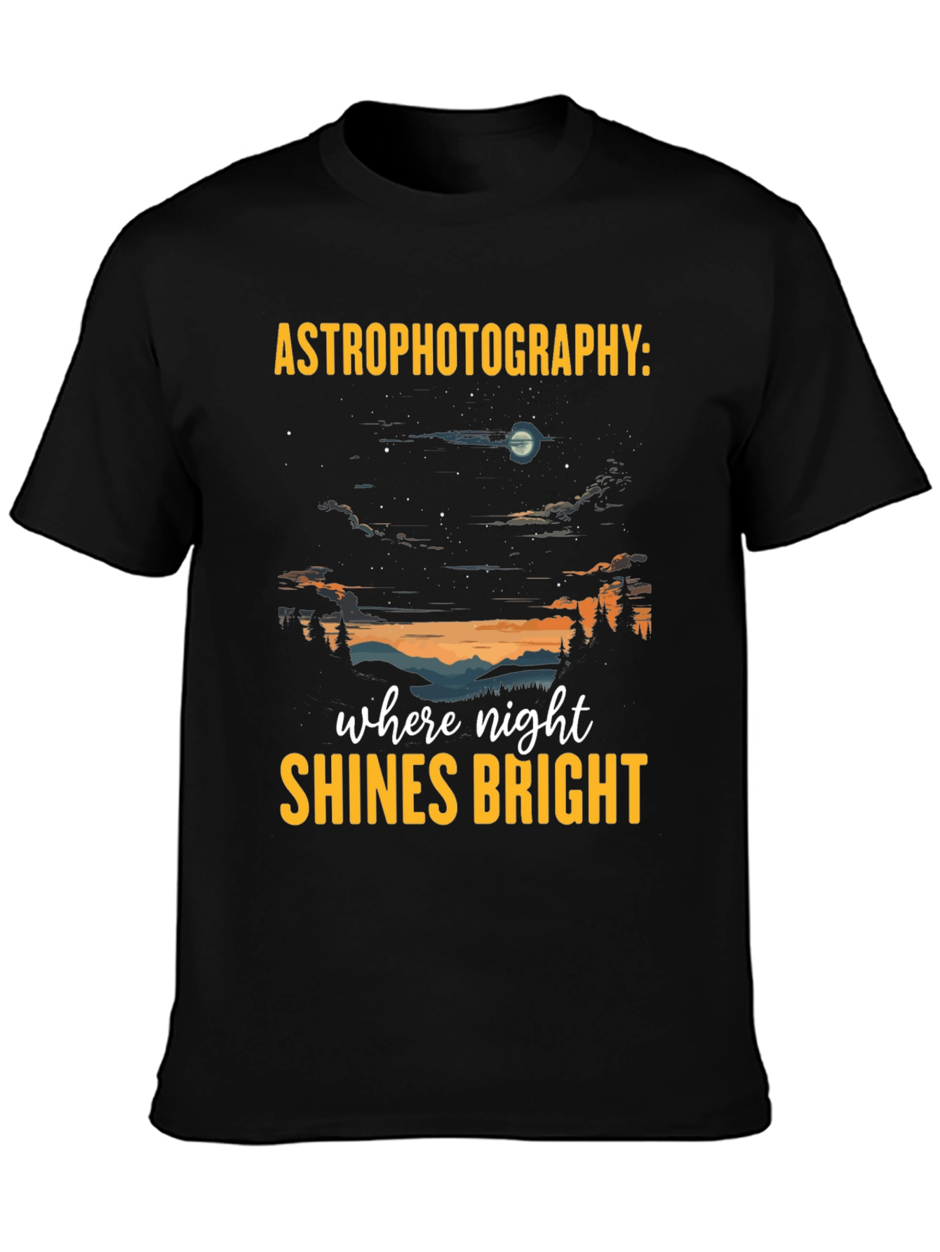 Astrophotography T-Shirt: Night Sky Graphic Tee