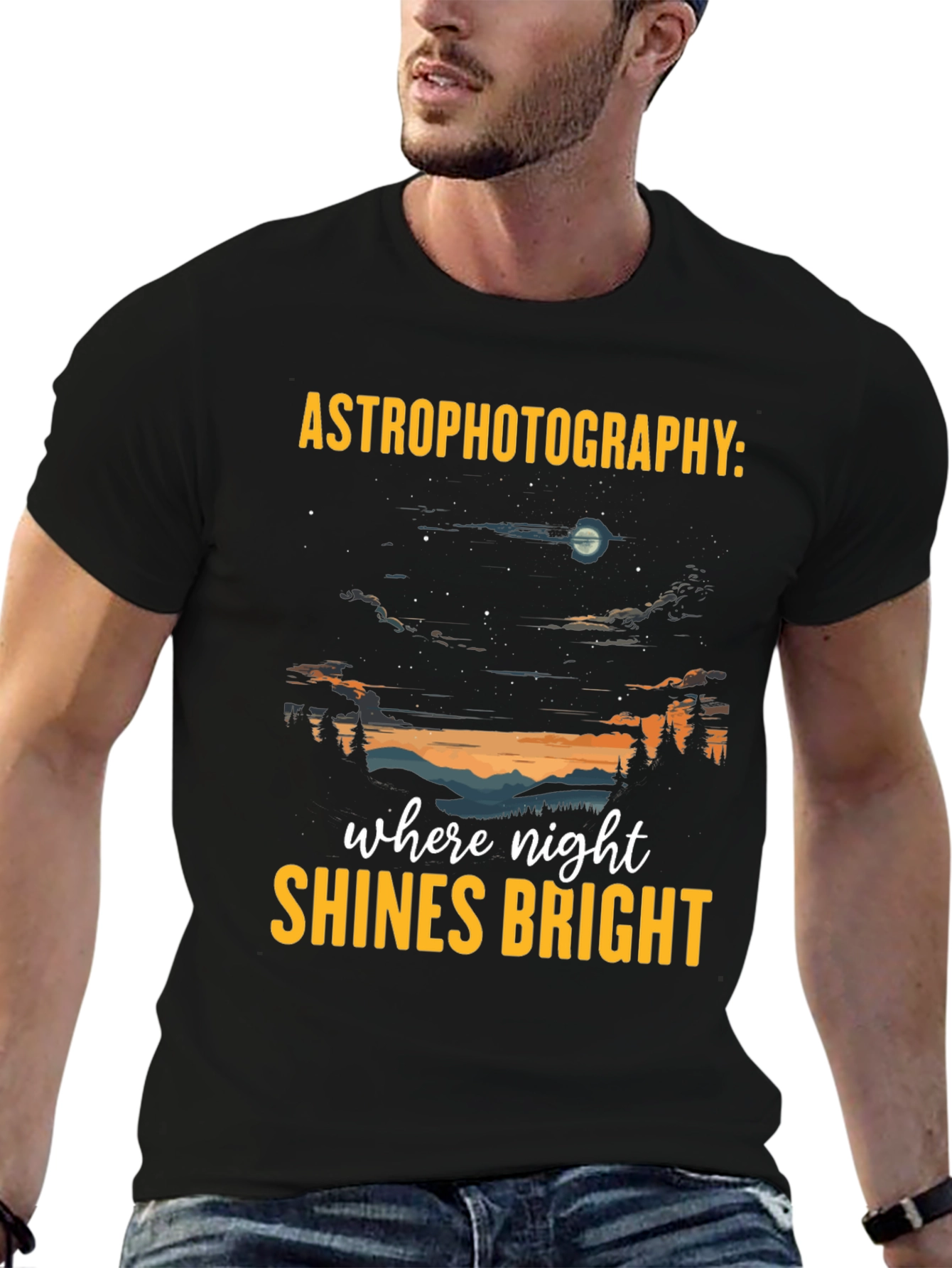 Astrophotography T-Shirt: Night Sky Graphic Tee