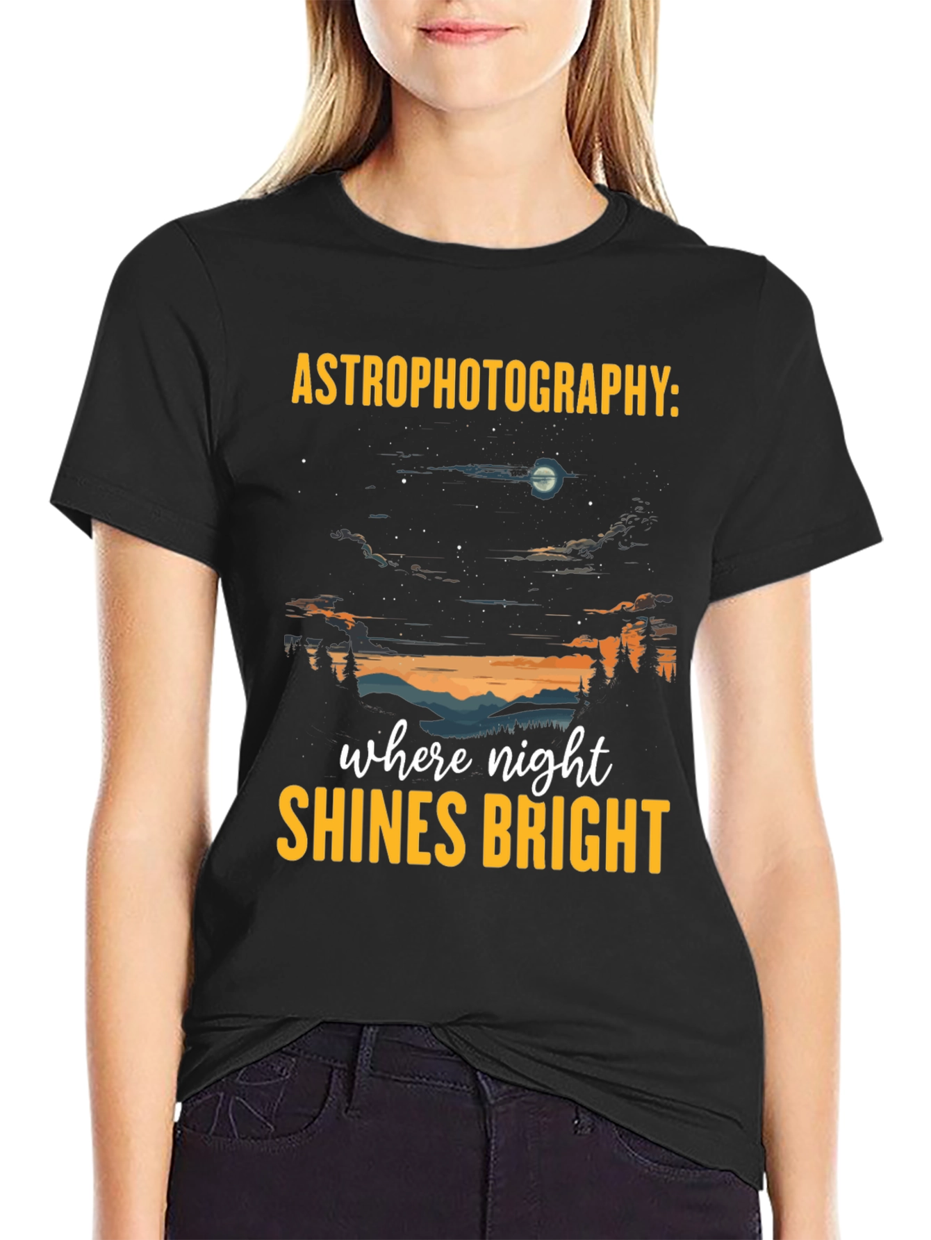 Astrophotography T-Shirt: Night Sky Graphic Tee