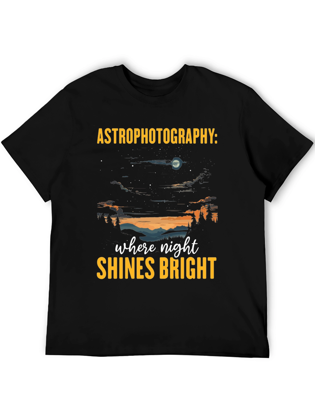 Astrophotography T-Shirt: Night Sky Graphic Tee