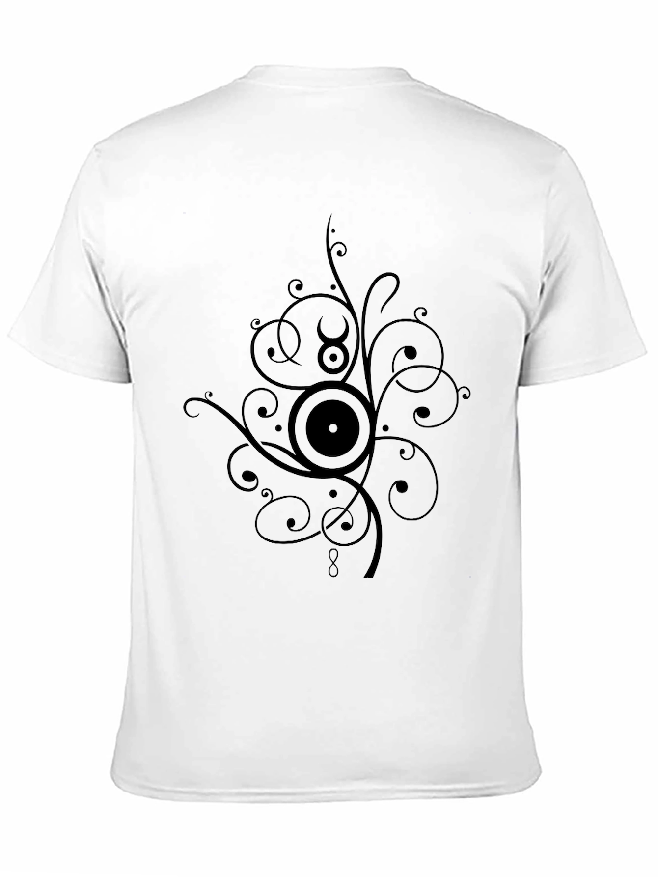 Stylish Black Graphic Tee - Taurus Zodiac Design