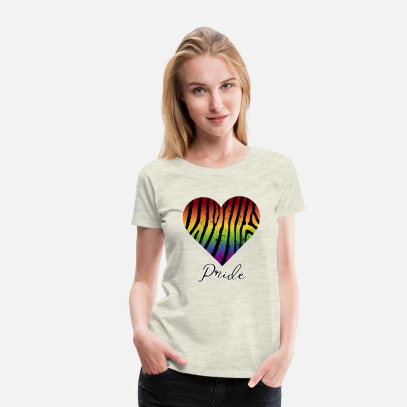 LGBTQ+Pride Rainbow heart-pattern tiger leather