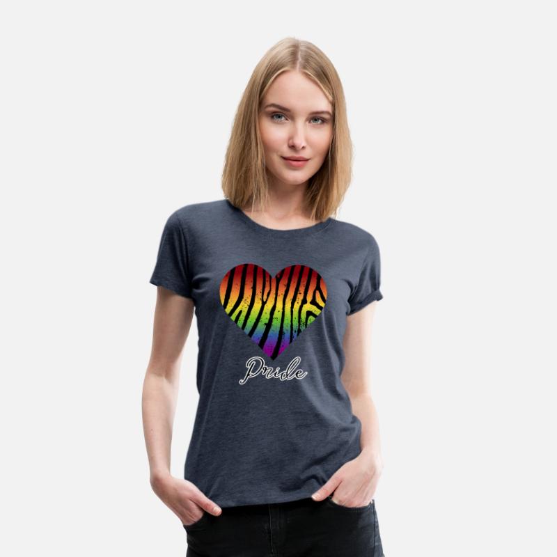 LGBTQ+Pride Rainbow heart-pattern tiger leather