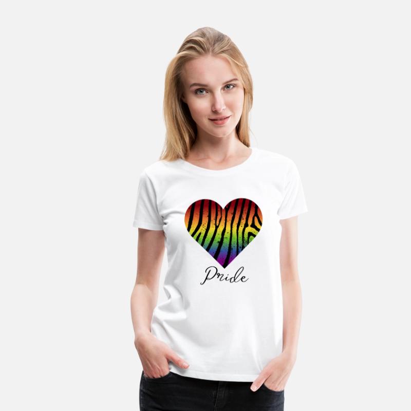 LGBTQ+Pride Rainbow heart-pattern tiger leather