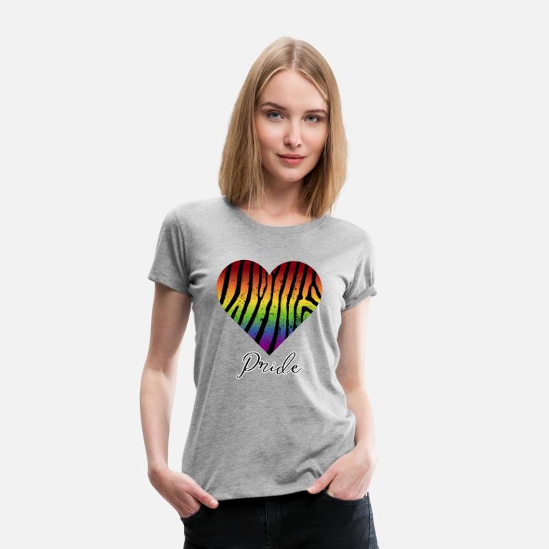 LGBTQ+Pride Rainbow heart-pattern tiger leather