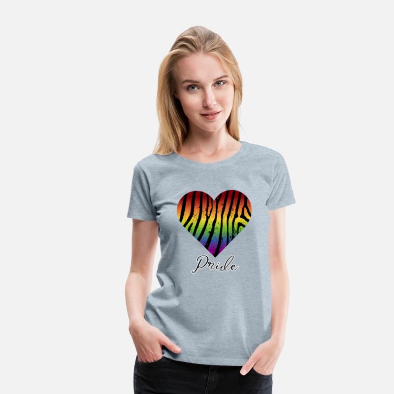 LGBTQ+Pride Rainbow heart-pattern tiger leather