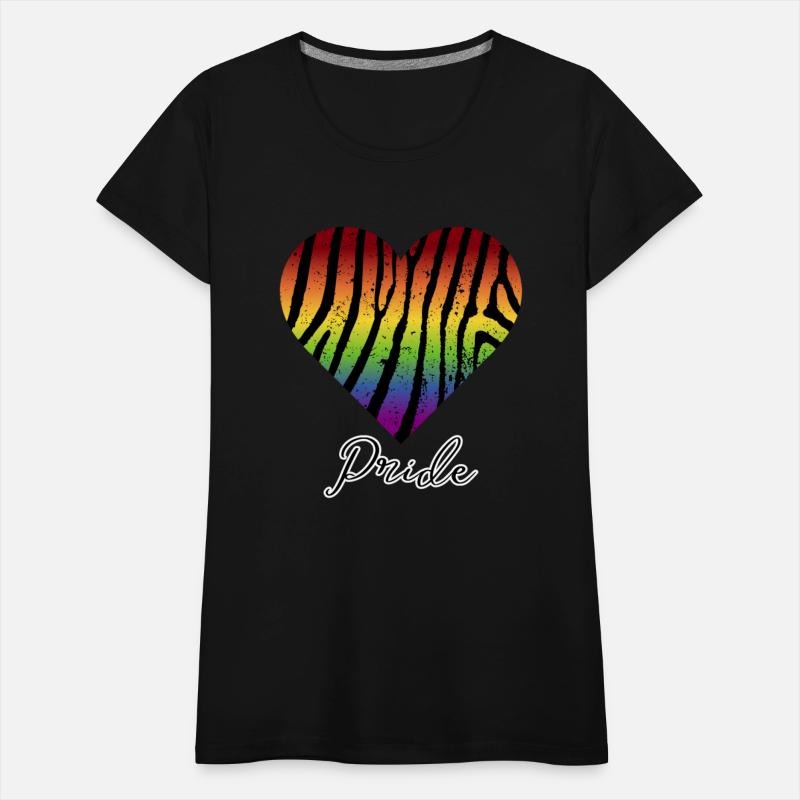 LGBTQ+Pride Rainbow heart-pattern tiger leather
