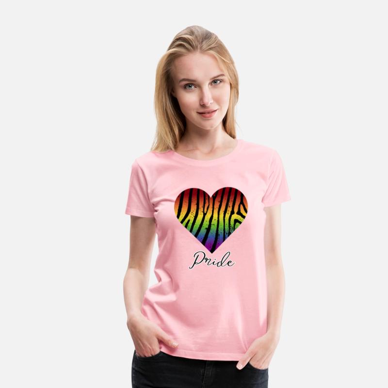 LGBTQ+Pride Rainbow heart-pattern tiger leather