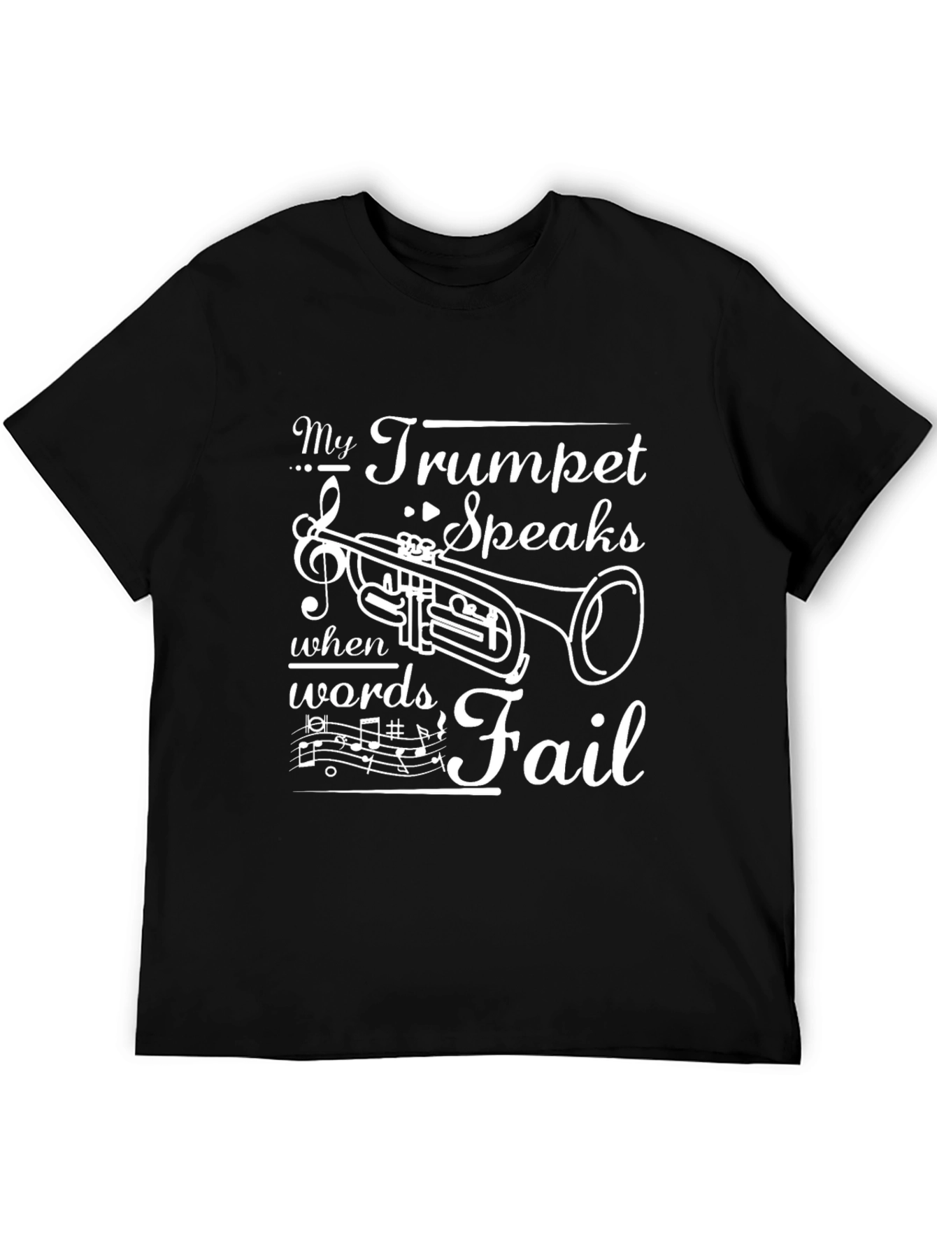 Trumpet Speaks T-Shirt: Music Lovers Gift