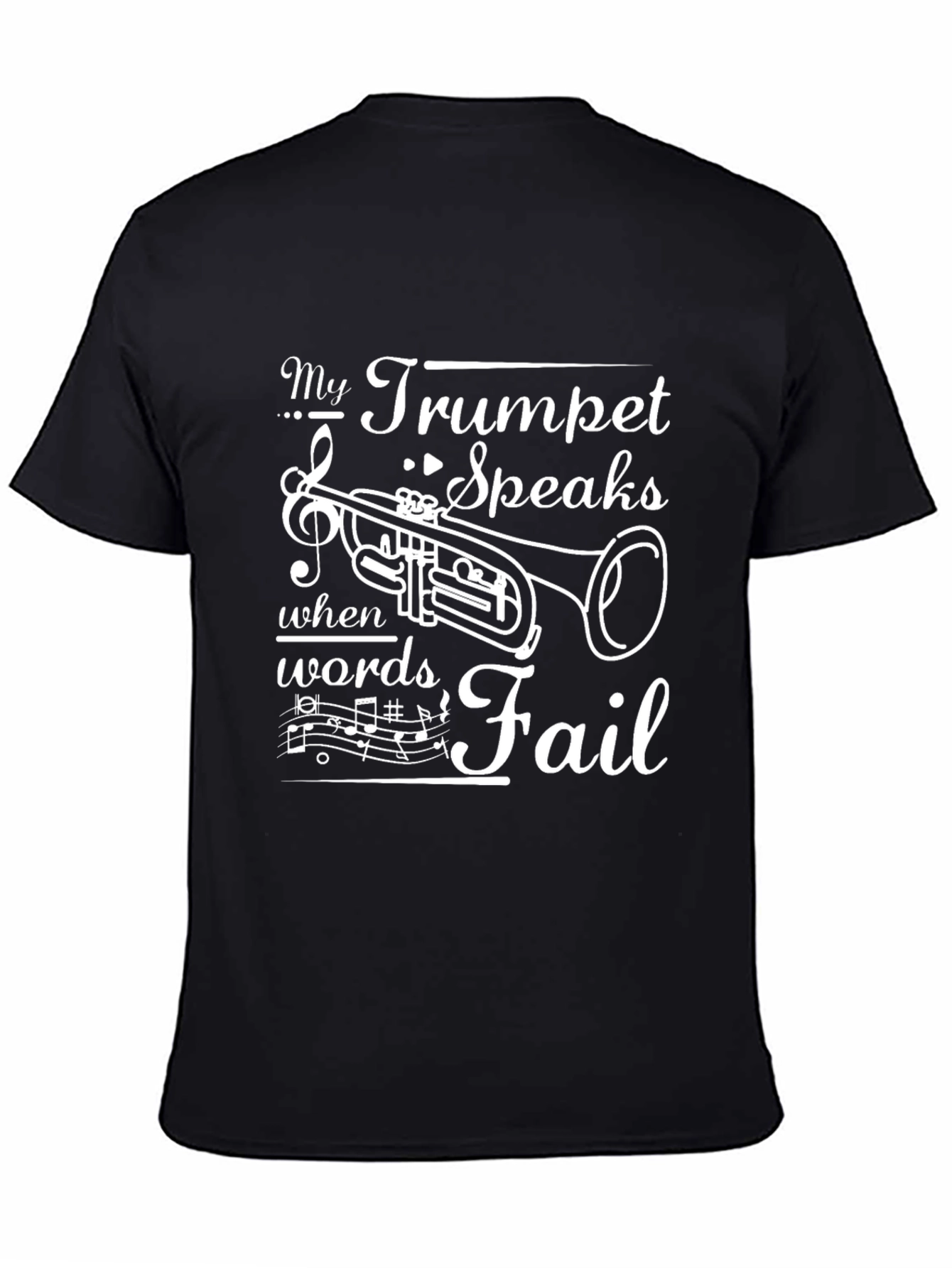 Trumpet Speaks T-Shirt: Music Lovers Gift