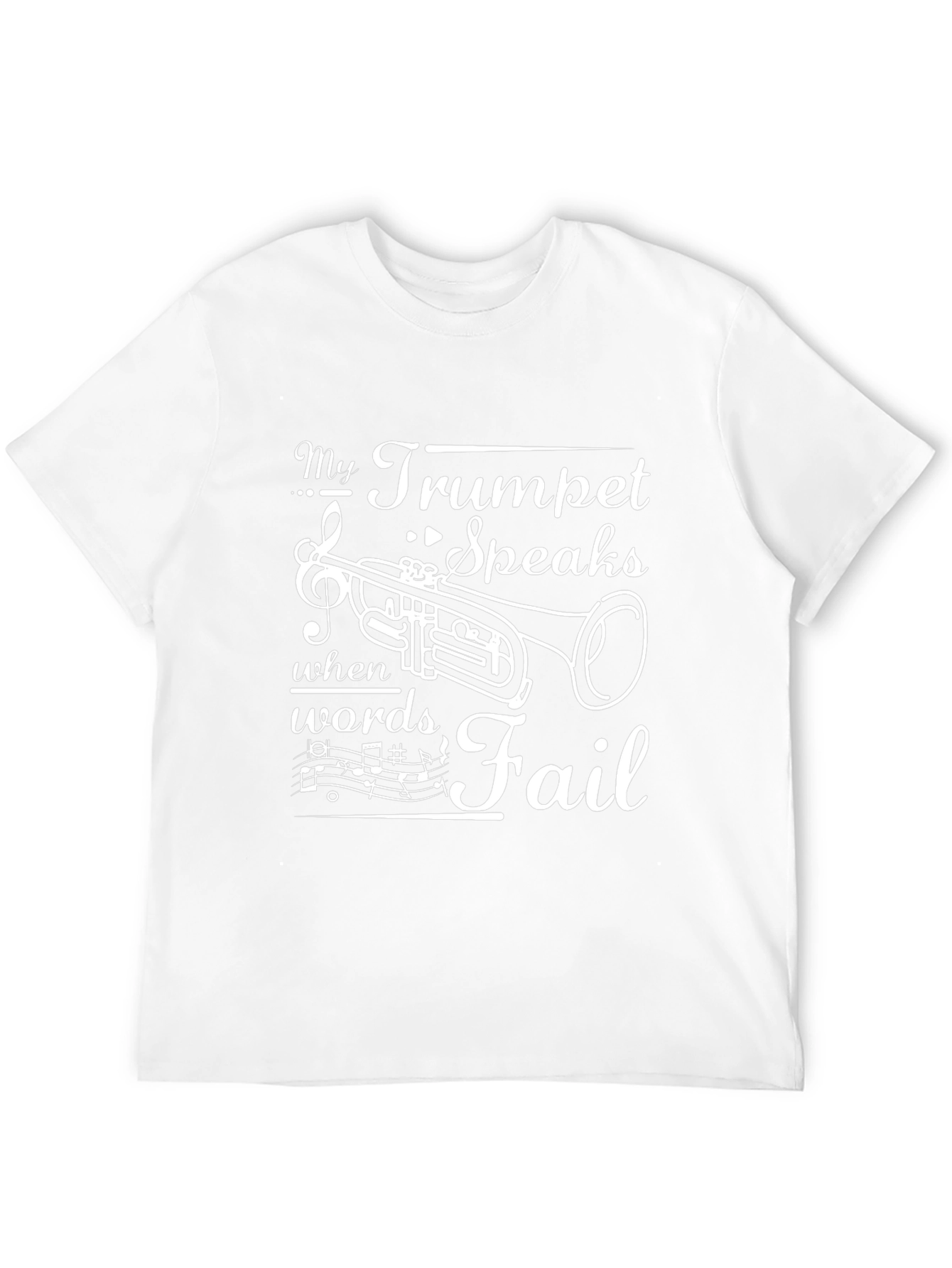Trumpet Speaks T-Shirt: Music Lovers Gift