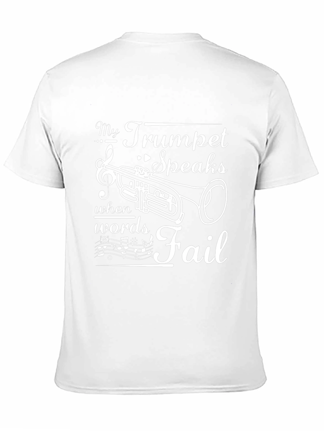 Trumpet Speaks T-Shirt: Music Lovers Gift