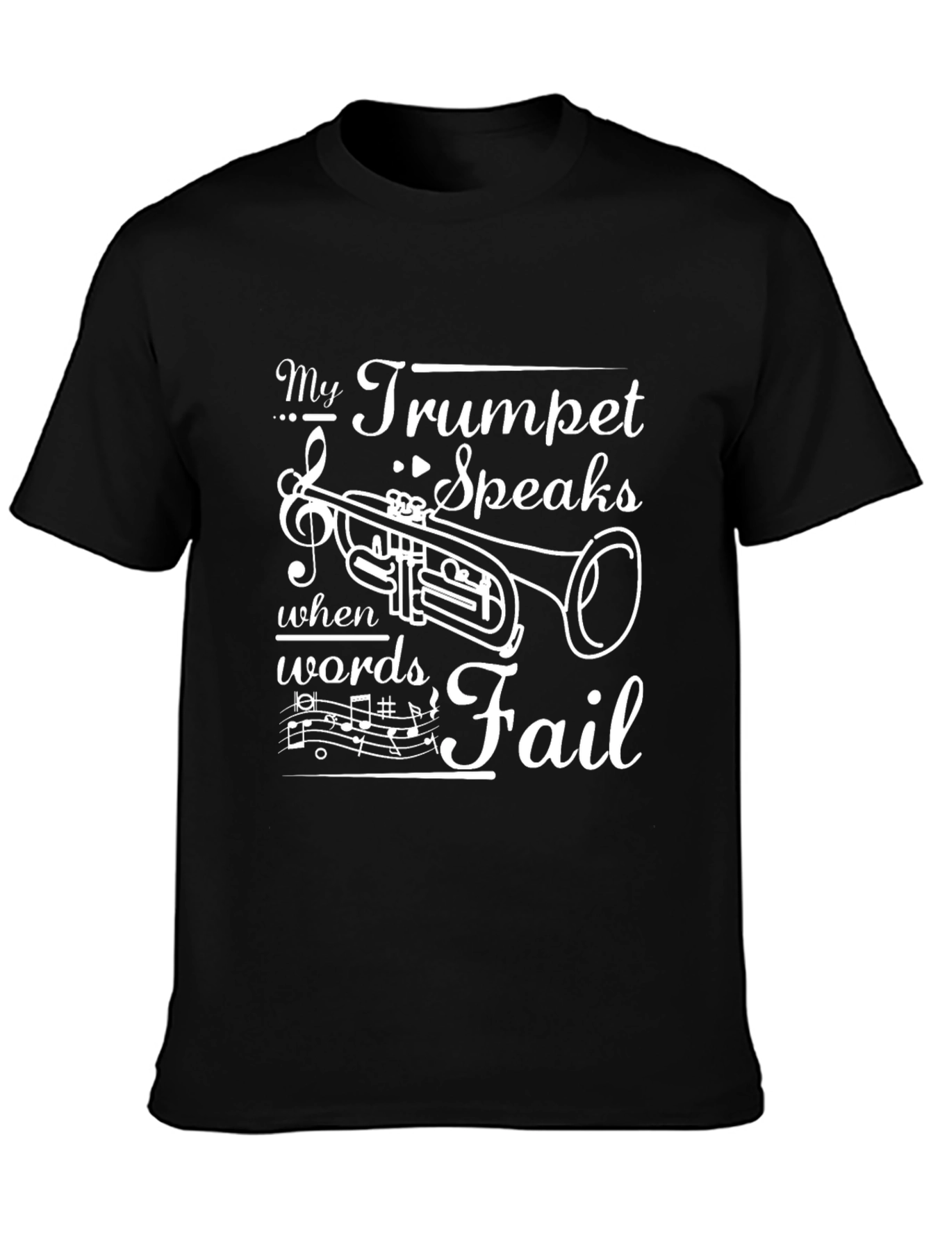 Trumpet Speaks T-Shirt: Music Lovers Gift