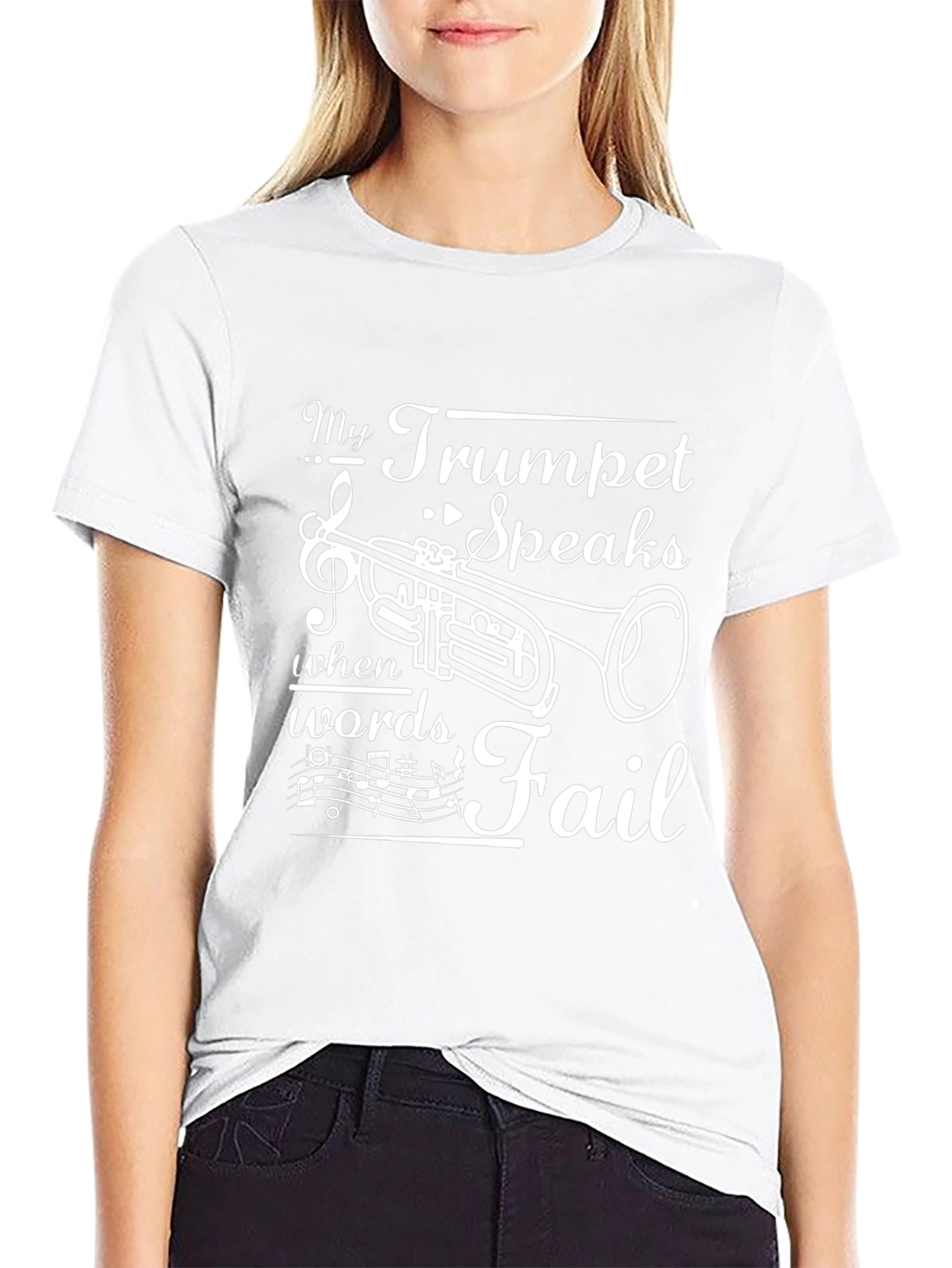 Trumpet Speaks T-Shirt: Music Lovers Gift