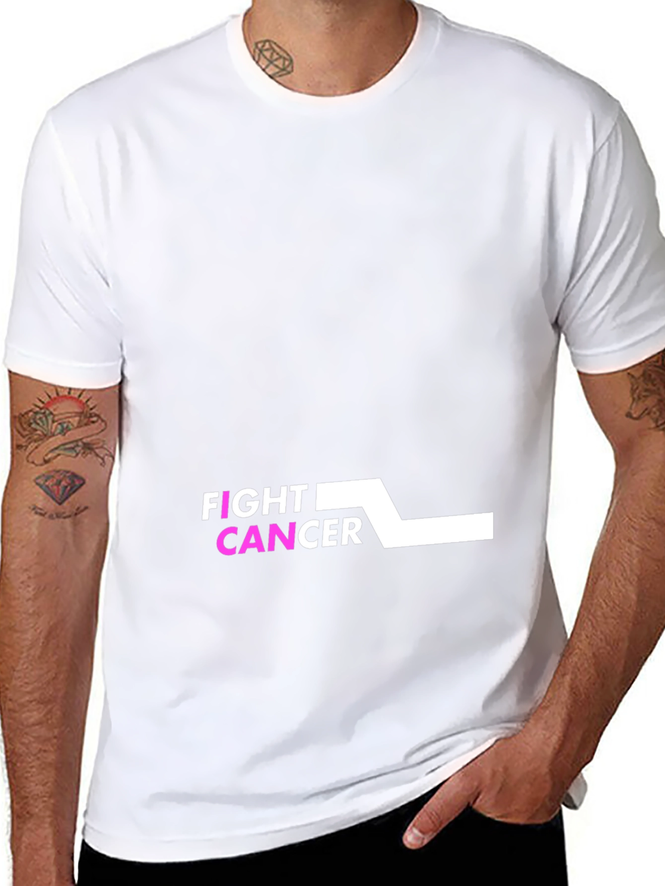 Fight Cancer Black Tee