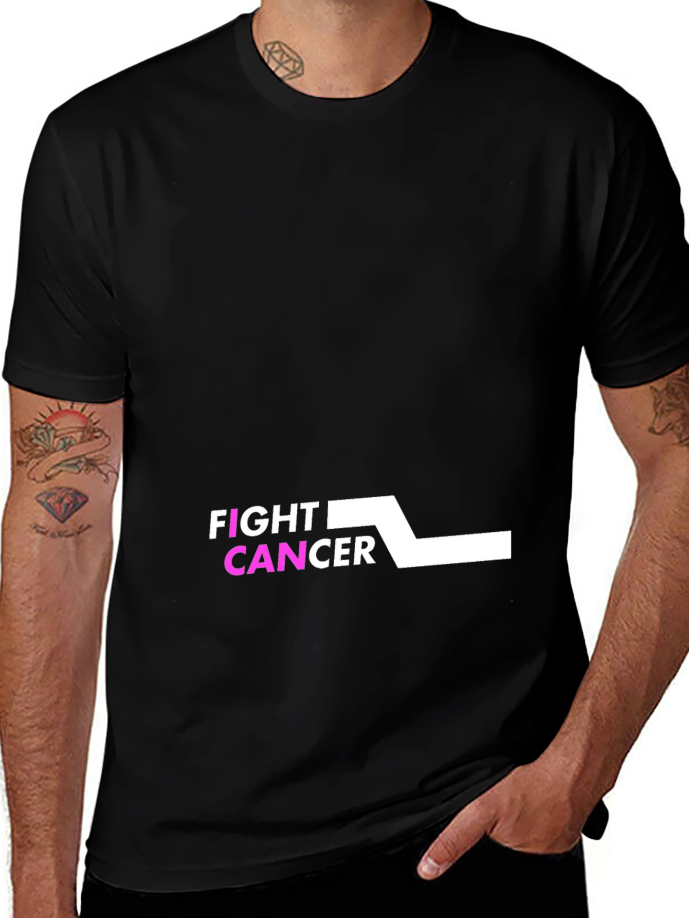 Fight Cancer Black Tee