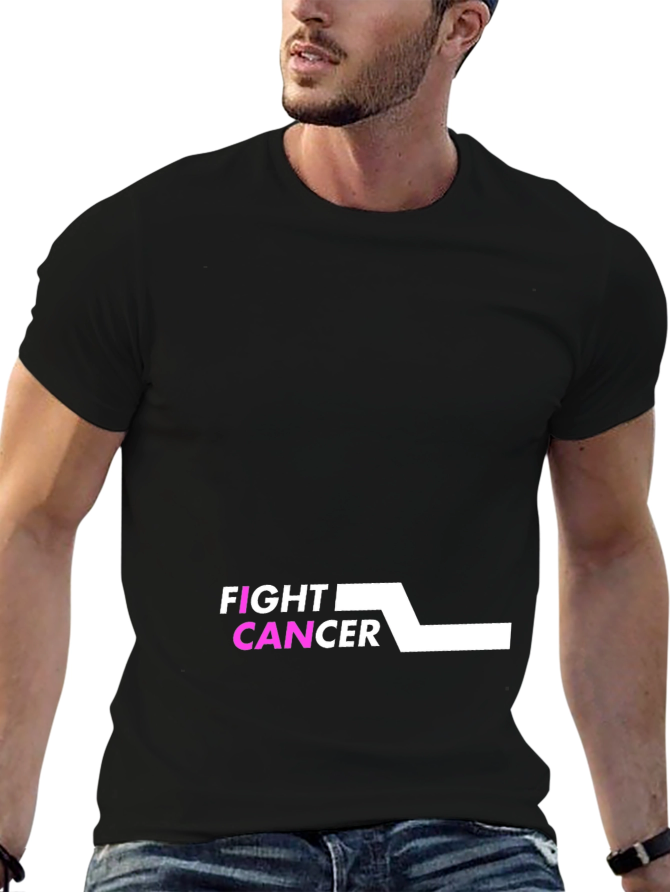 Fight Cancer Black Tee