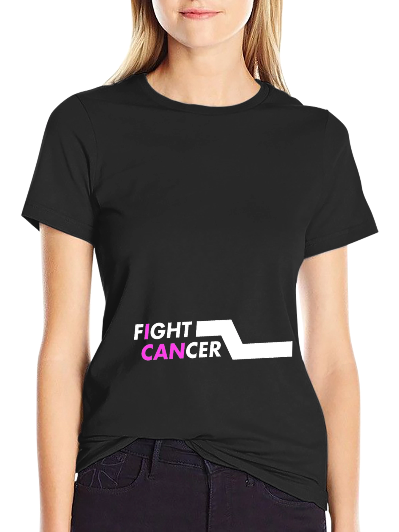 Fight Cancer Black Tee