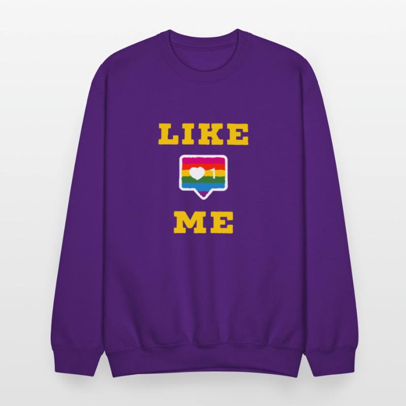 Like Me Social Media Icon with Heart icon