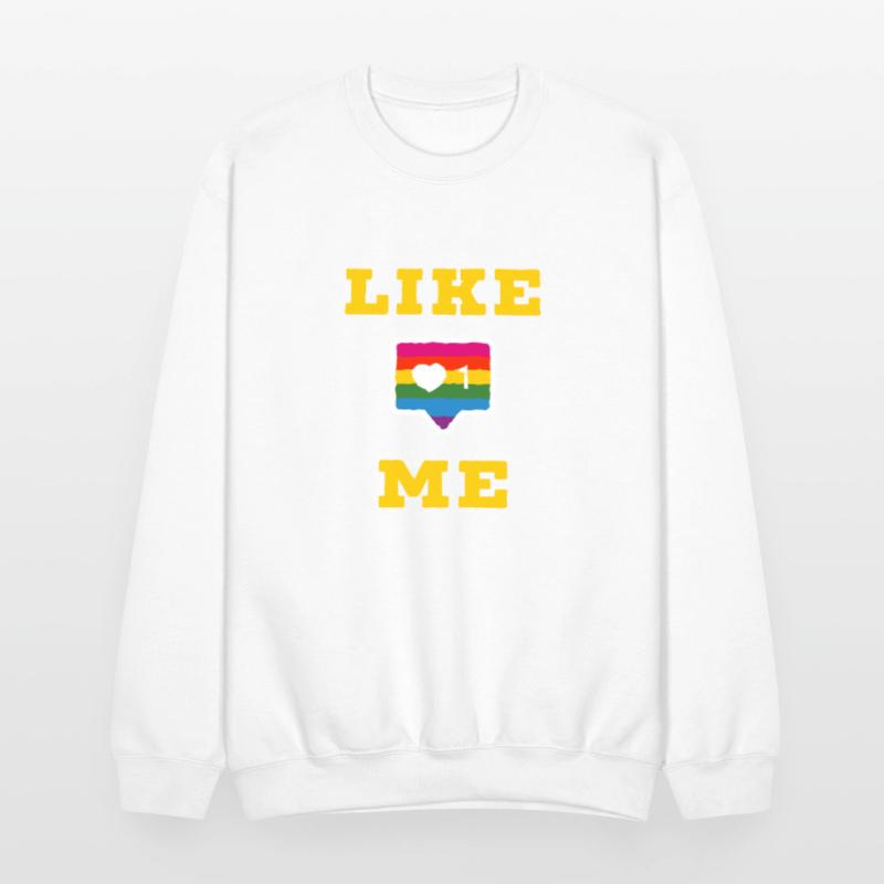 Like Me Social Media Icon with Heart icon