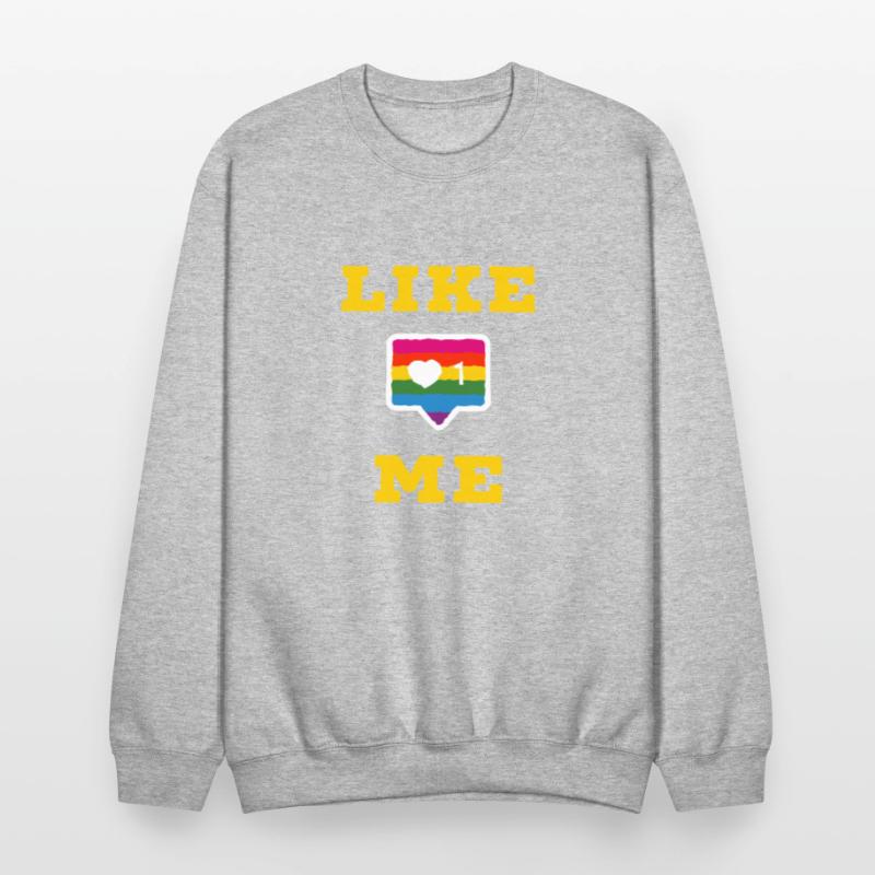 Like Me Social Media Icon with Heart icon