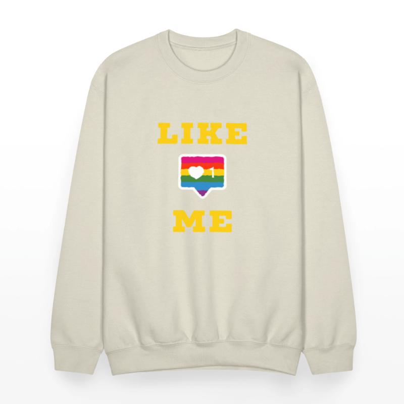 Like Me Social Media Icon with Heart icon