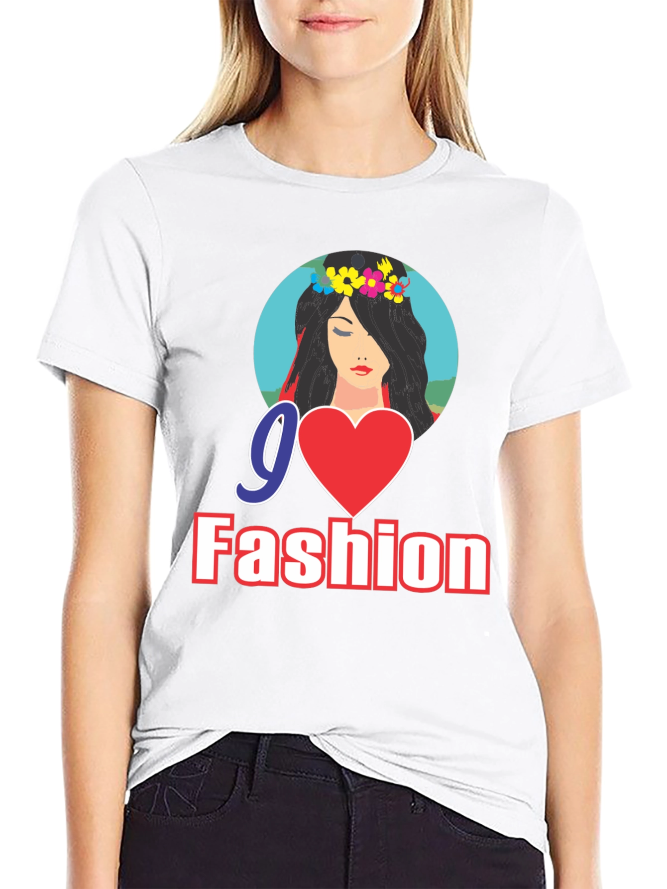 Go Fashion Black Graphic Tee