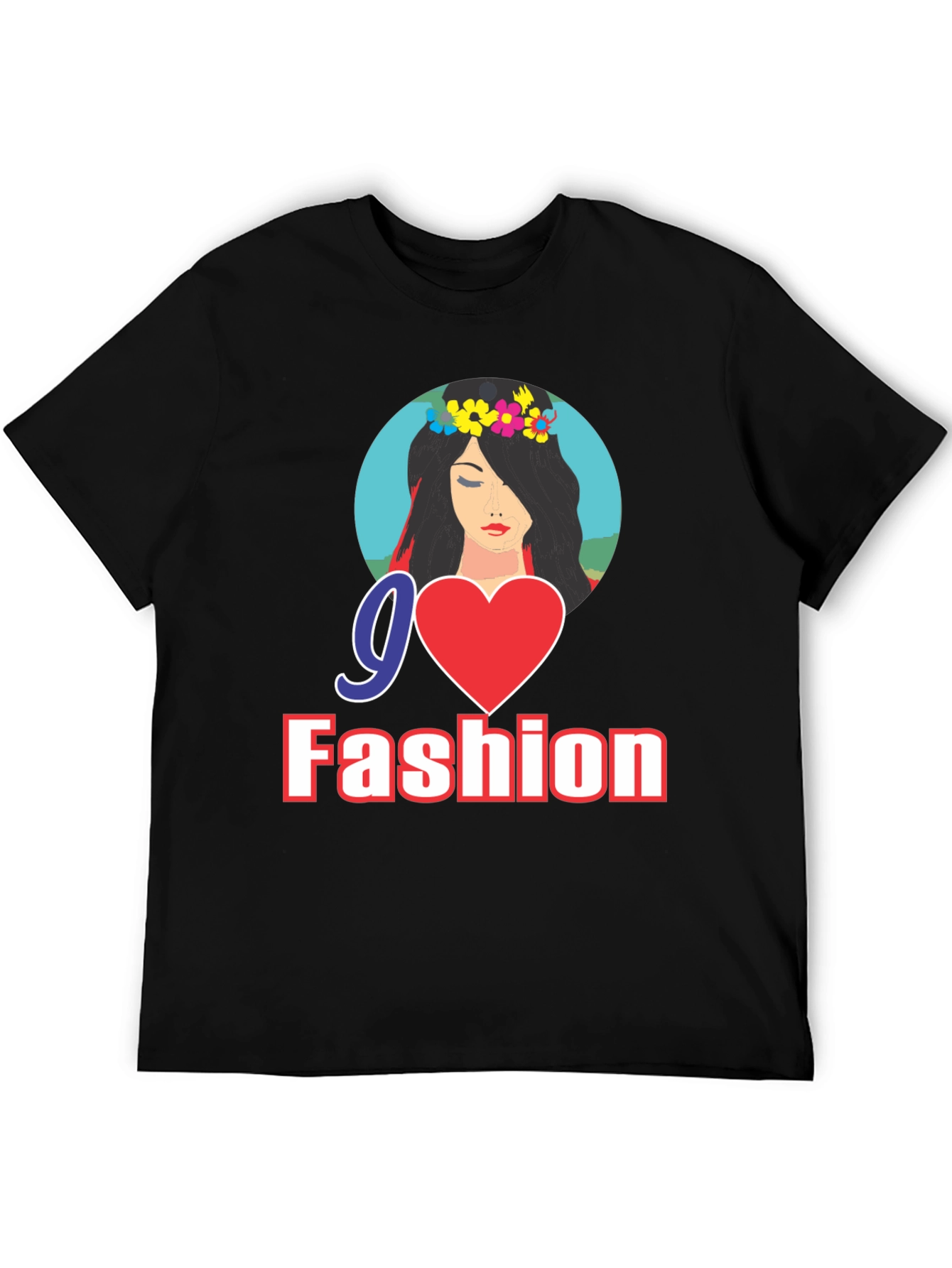 Go Fashion Black Graphic Tee