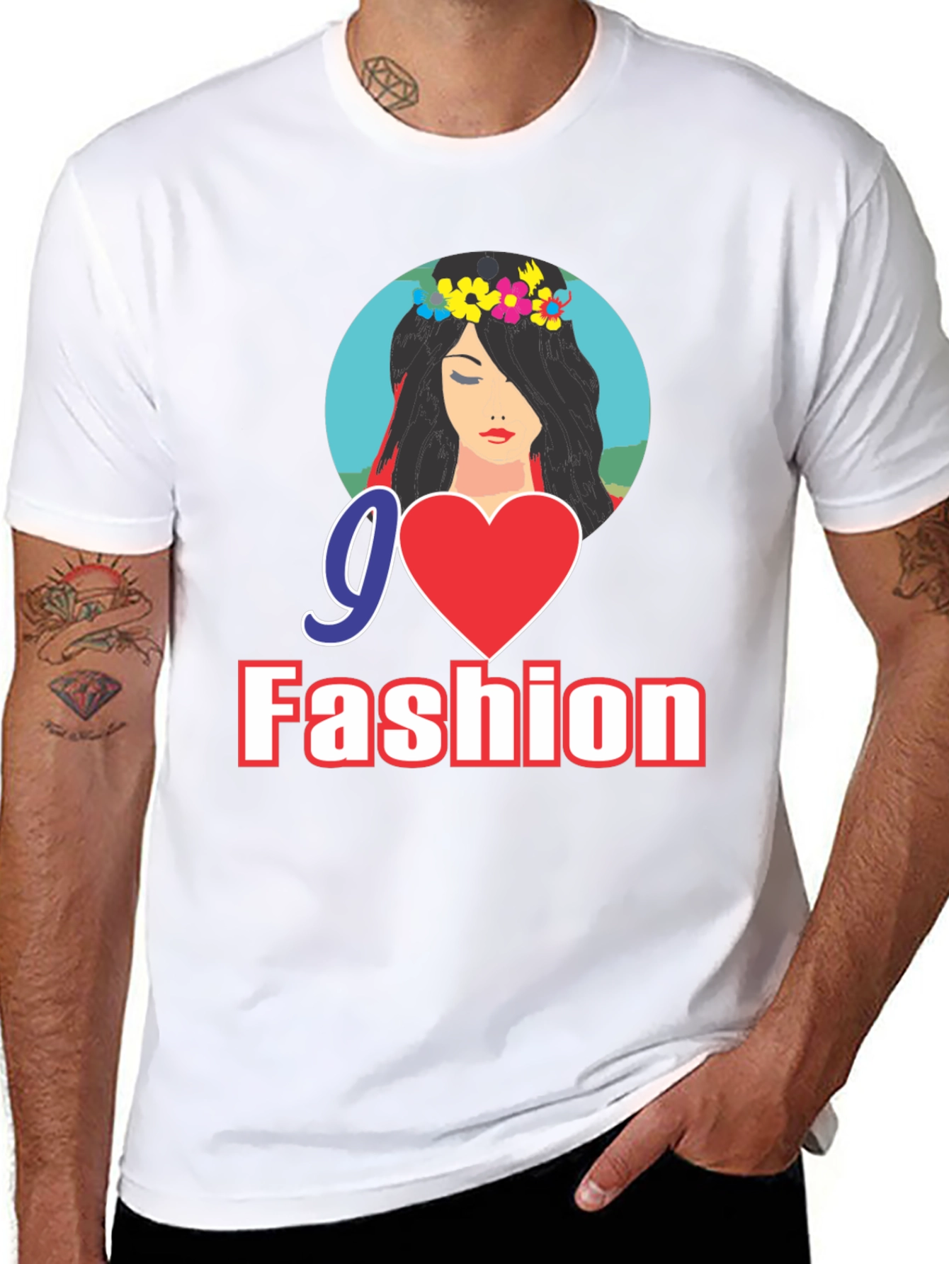 Go Fashion Black Graphic Tee