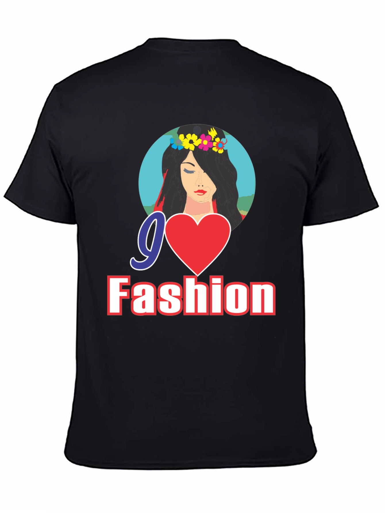 Go Fashion Black Graphic Tee