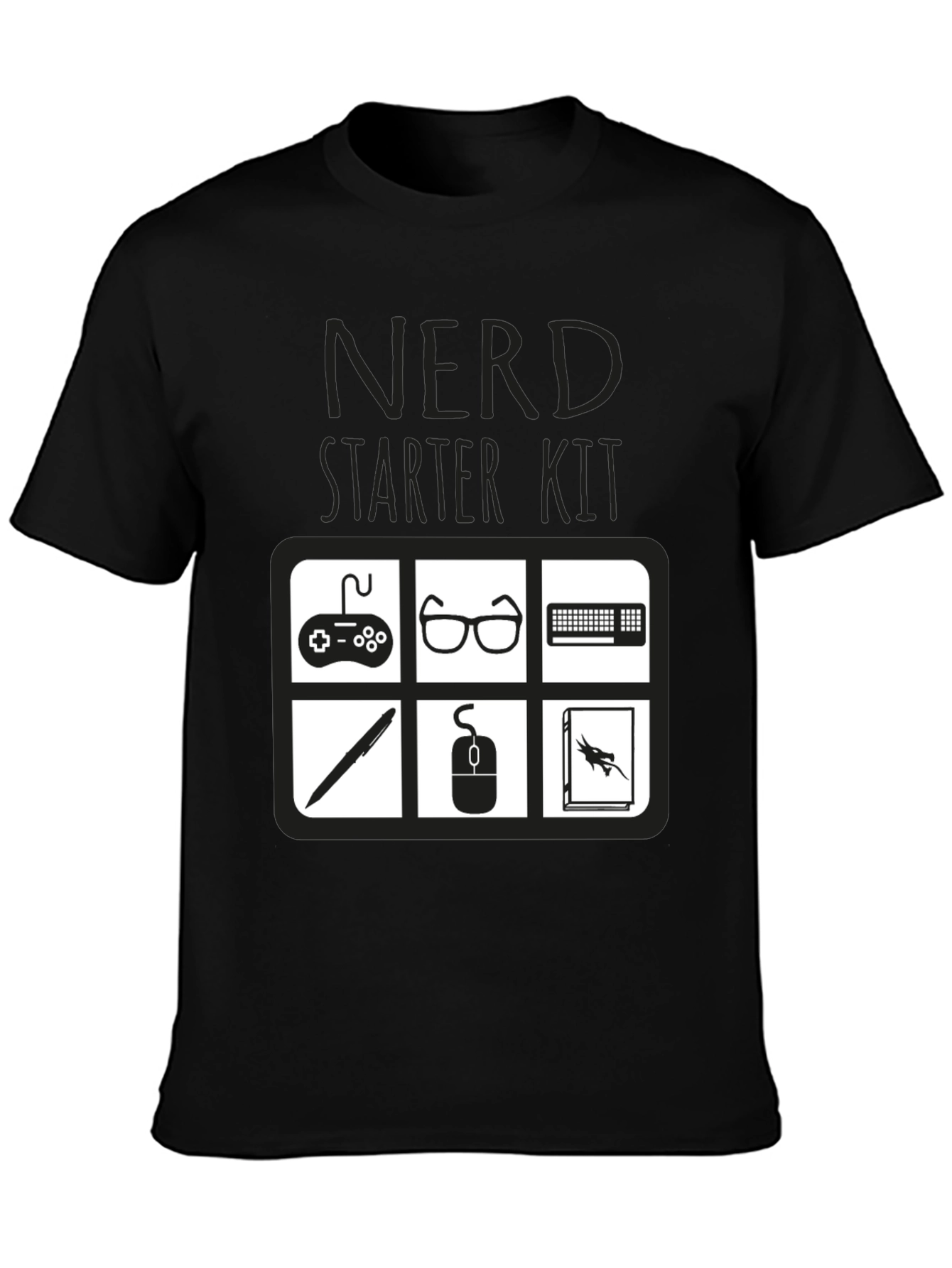 Nerd Starter Kit T-Shirt - Geeky Gamer Tee