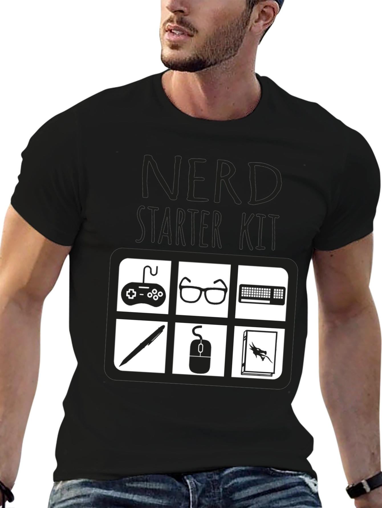 Nerd Starter Kit T-Shirt - Geeky Gamer Tee