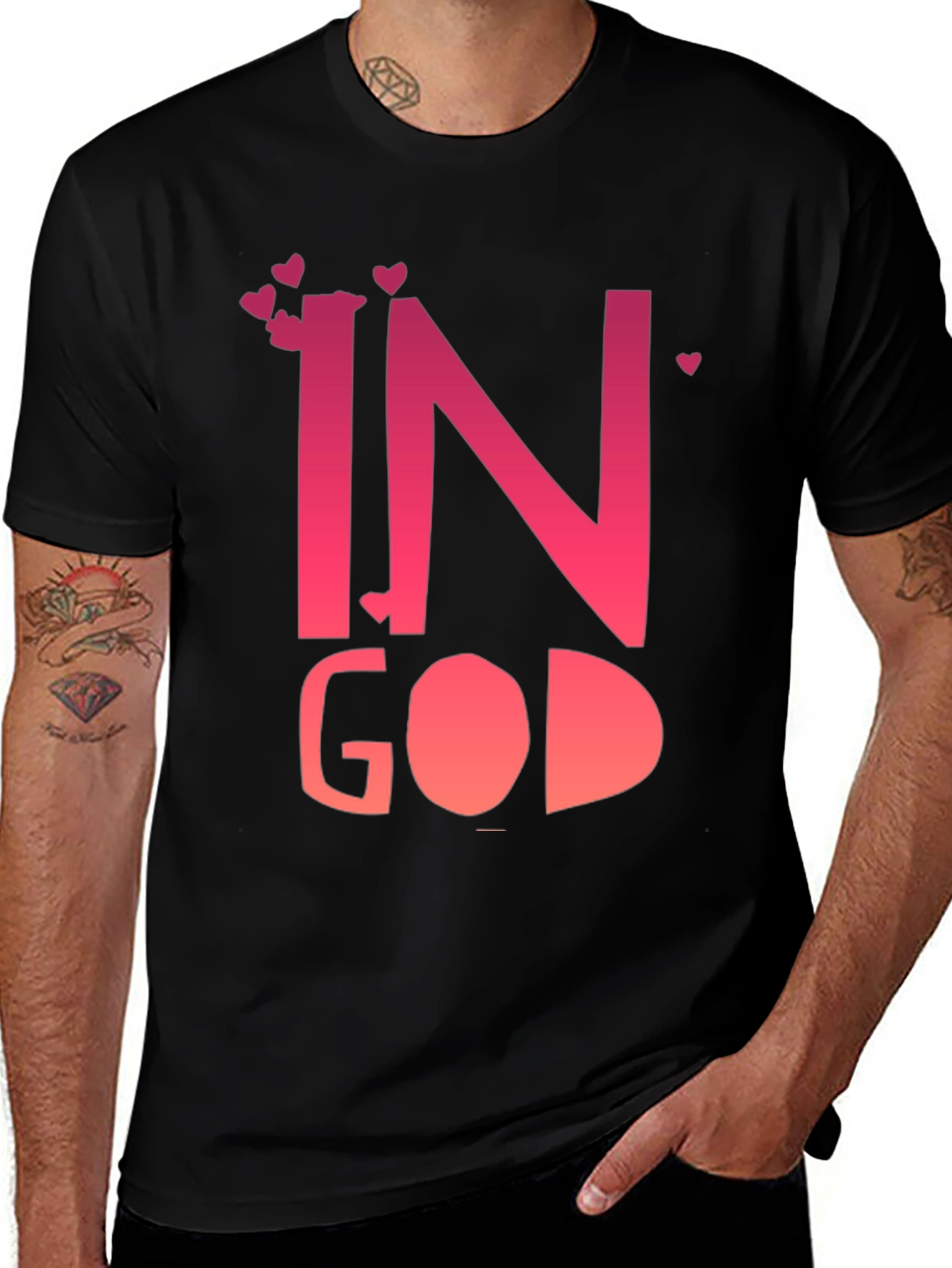 In God T-Shirt Love Faith Spiritual Graphic Tee