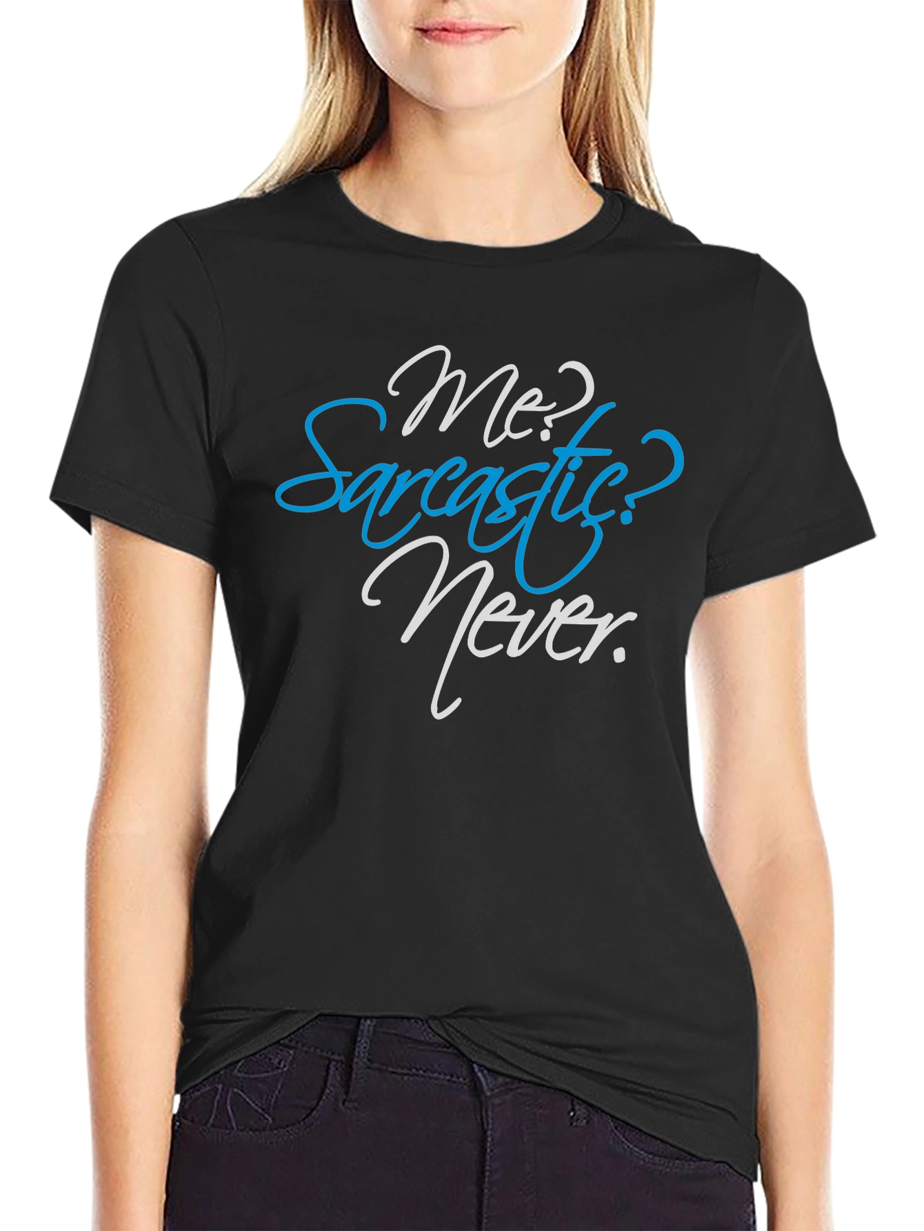 Sarcastic Never Funny Graphic Tee Mens Shirt