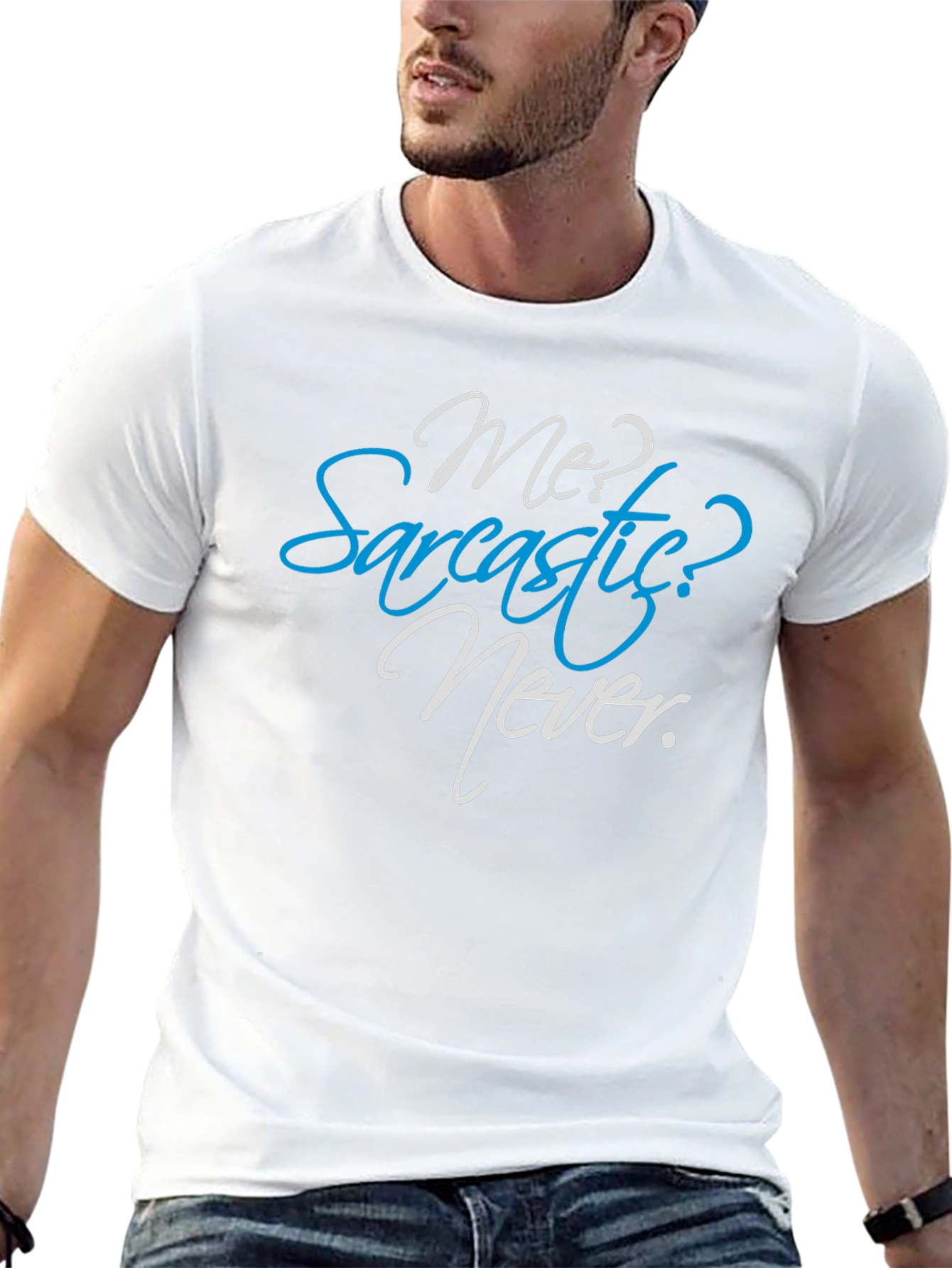 Sarcastic Never Funny Graphic Tee Mens Shirt