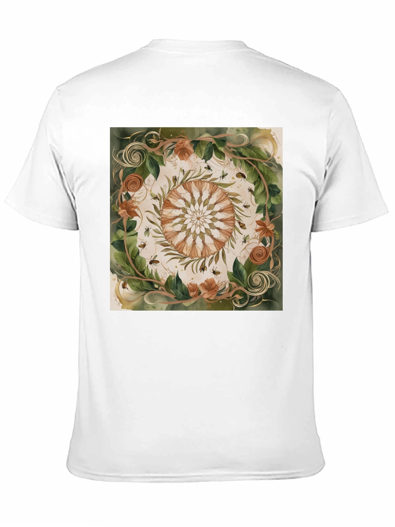 Nature Mandala Graphic Tee - Organic Style