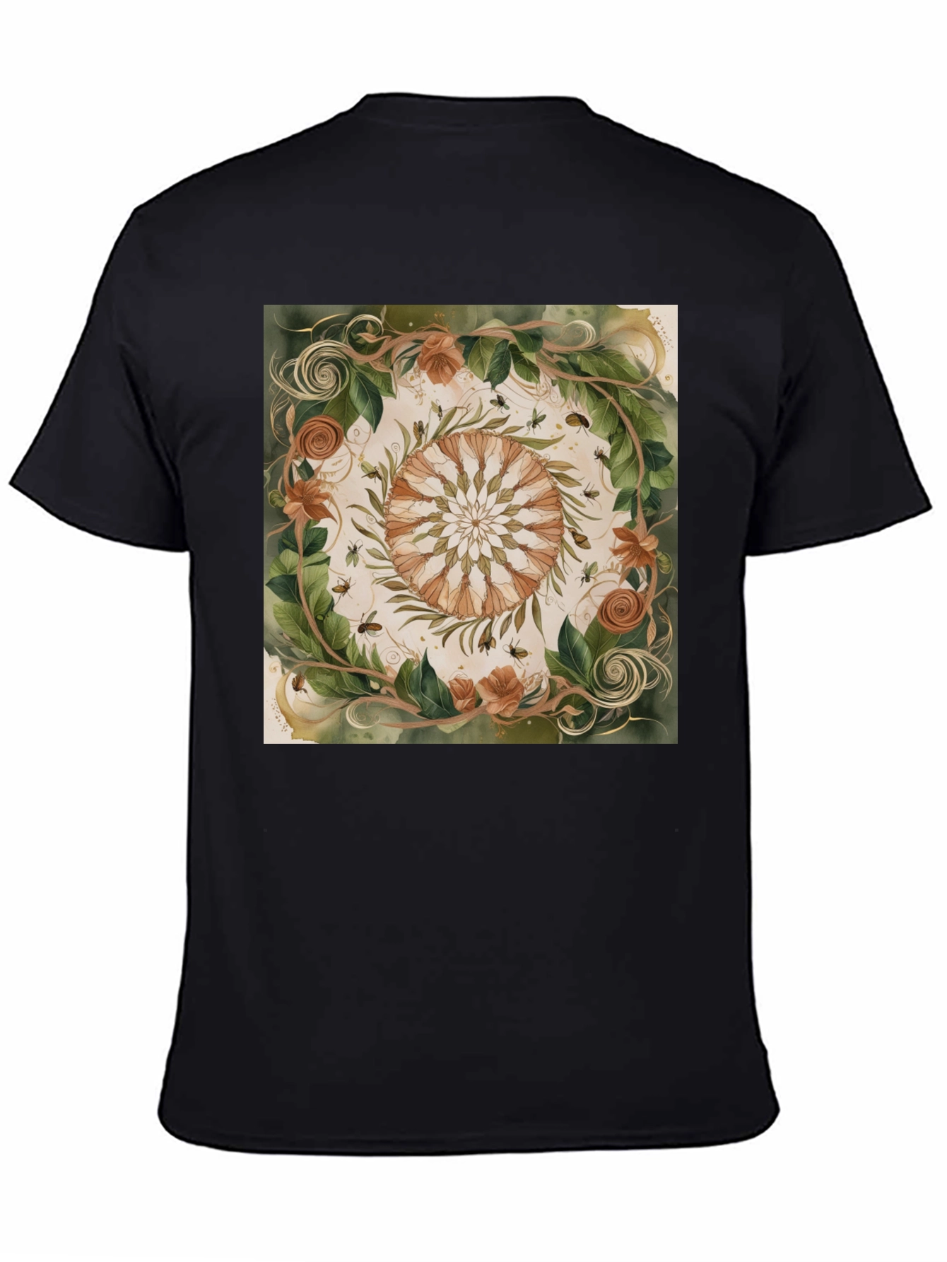 Nature Mandala Graphic Tee - Organic Style