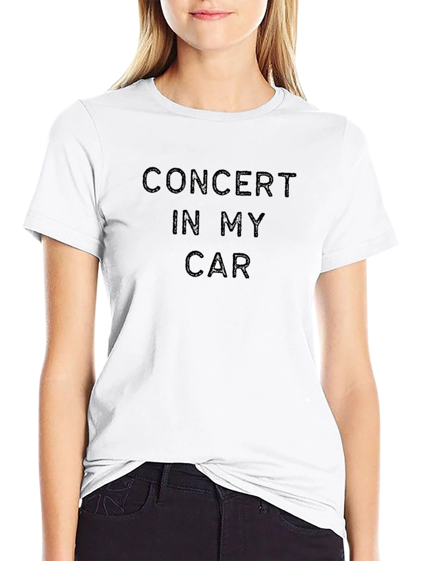 Concert In My Car Black Tee