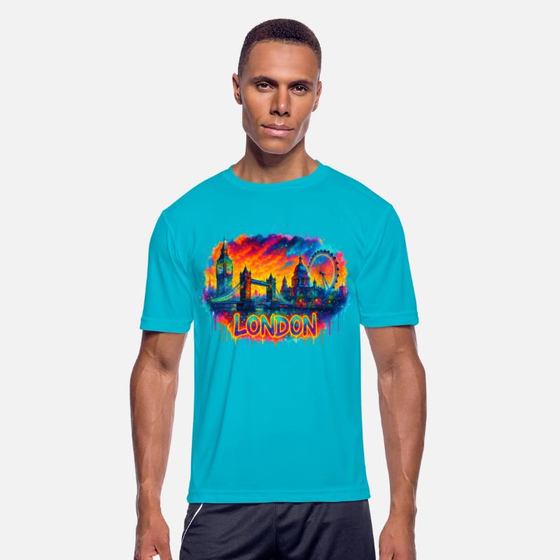 London Skyline Watercolor Art urban art