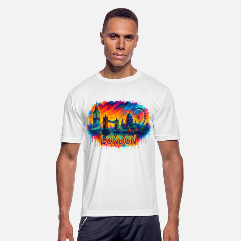 London Skyline Watercolor Art urban art