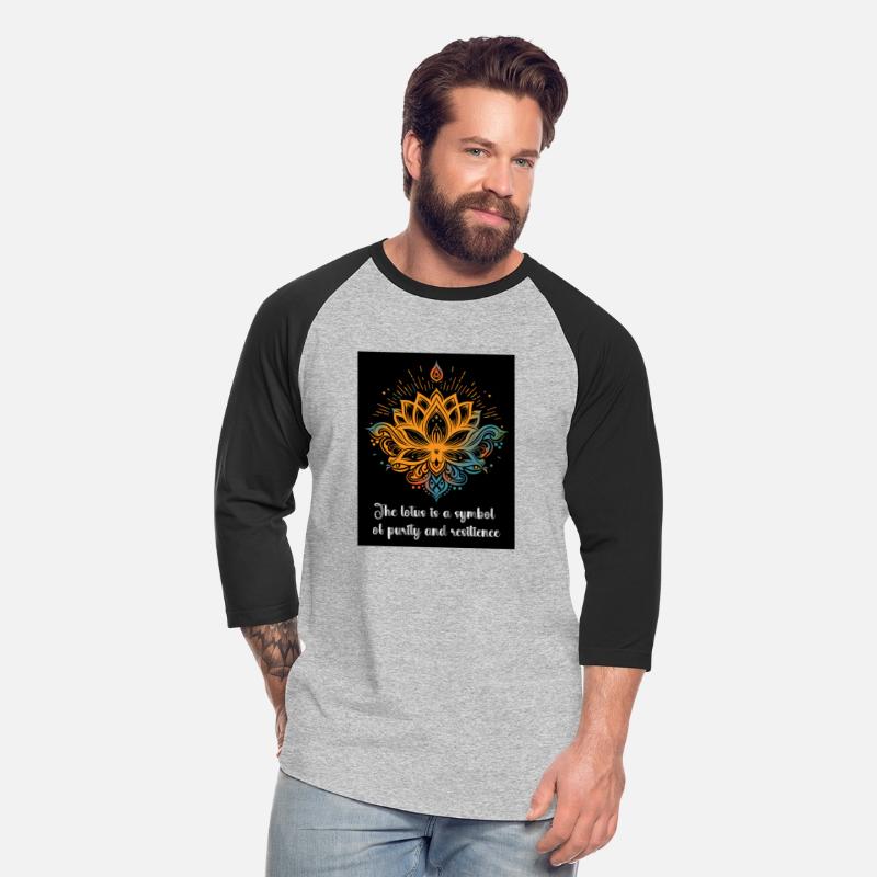 Lotus with typography classical design