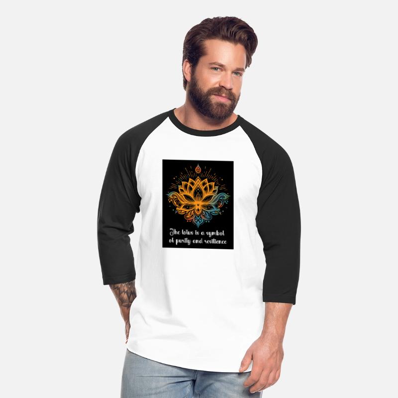 Lotus with typography classical design