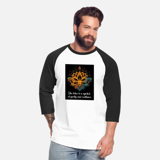 Lotus with typography classical design