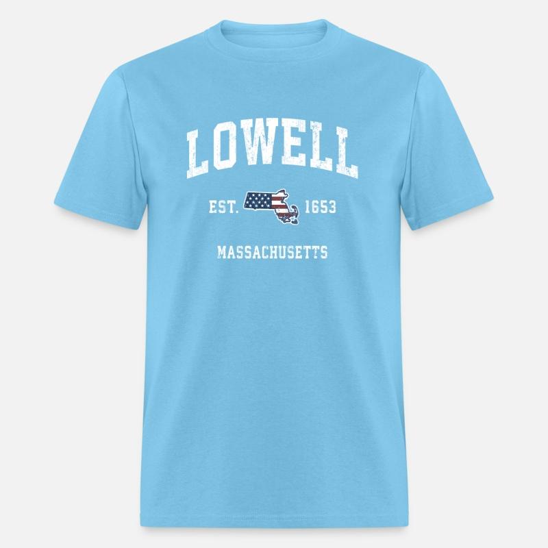 Lowell Massachusetts Ma American Flag Sports