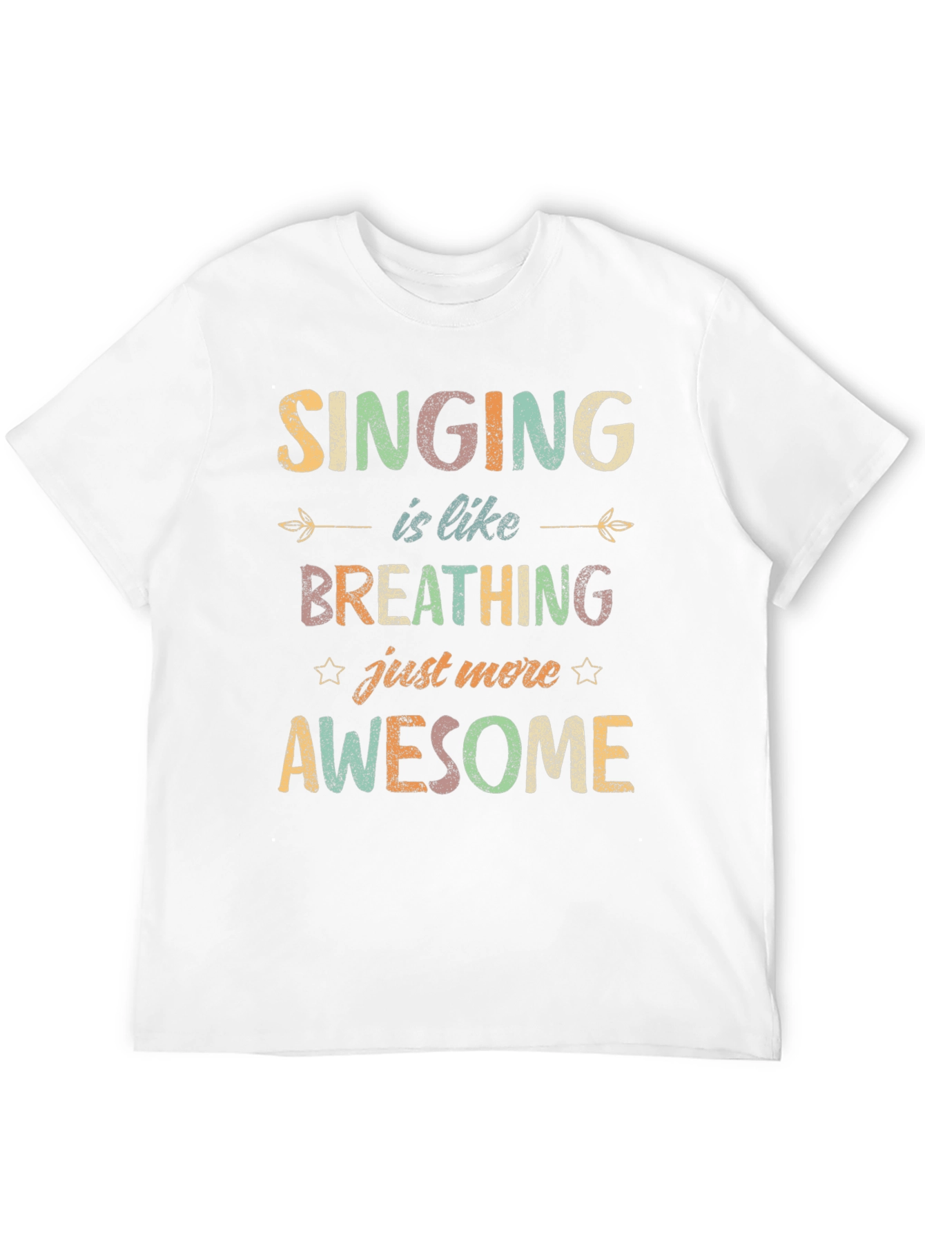 Singing is Like Breathing Graphic T-Shirt