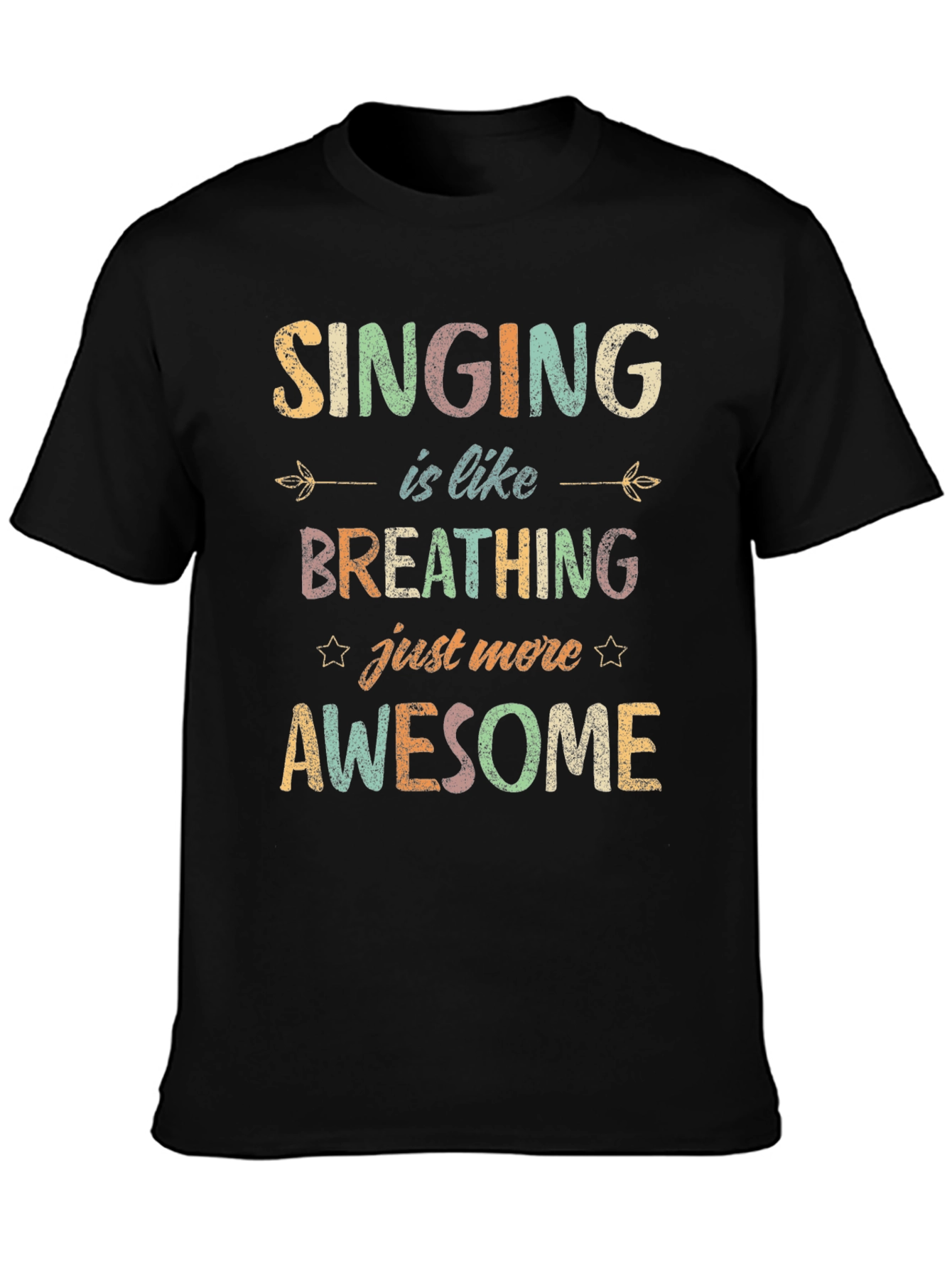 Singing is Like Breathing Graphic T-Shirt